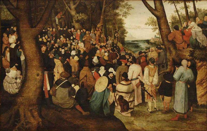 Pieter Brueghel the Younger The Preaching of St. John the Baptist. china oil painting image